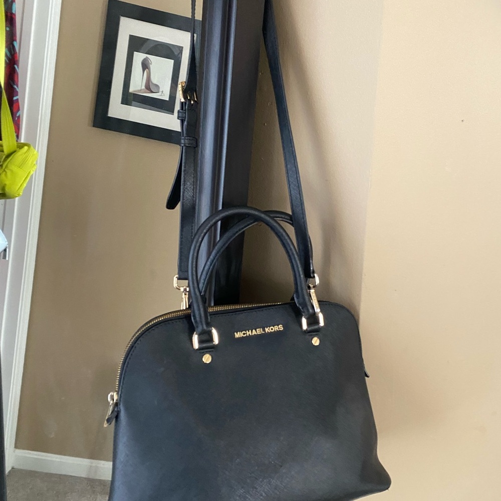Michael Kors Black Leather Handbag